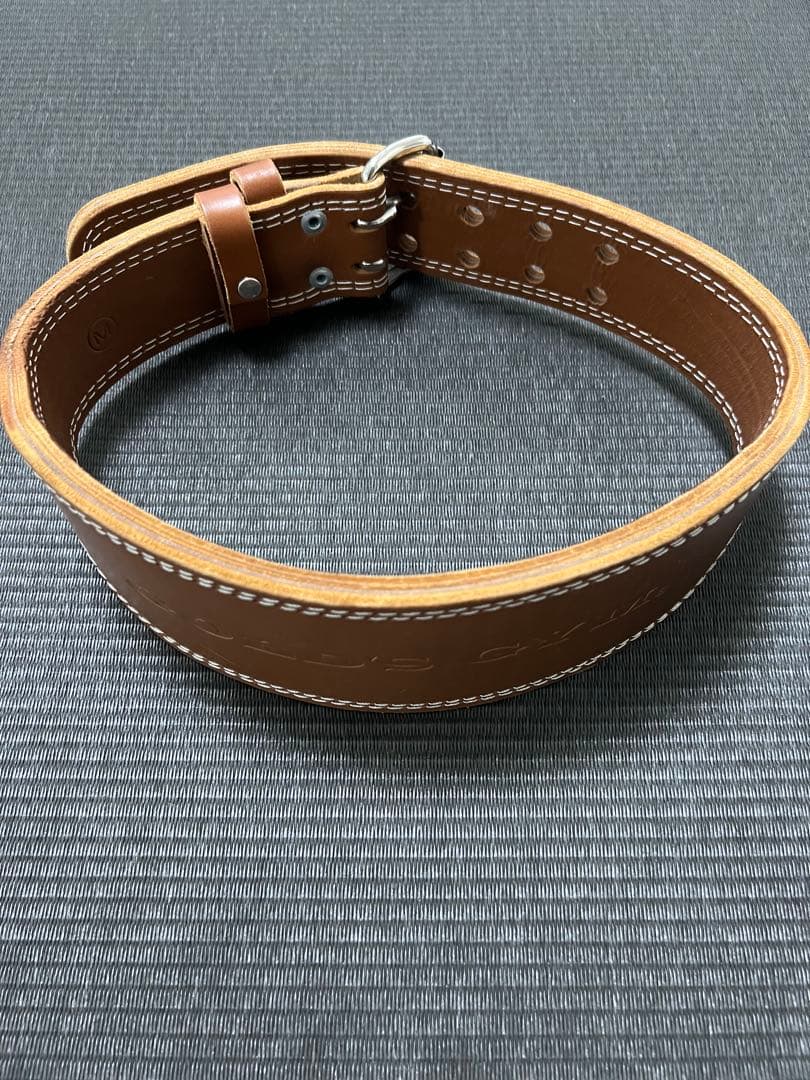 GOLD'S GYM パワーベルト ブラウン