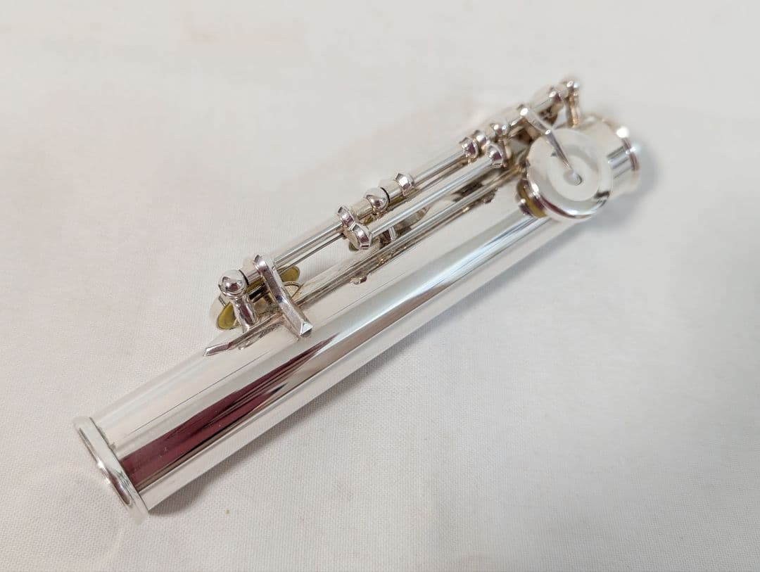 ケース付 パールフルート PF-525 Eメカ リップ銀製 C足部管