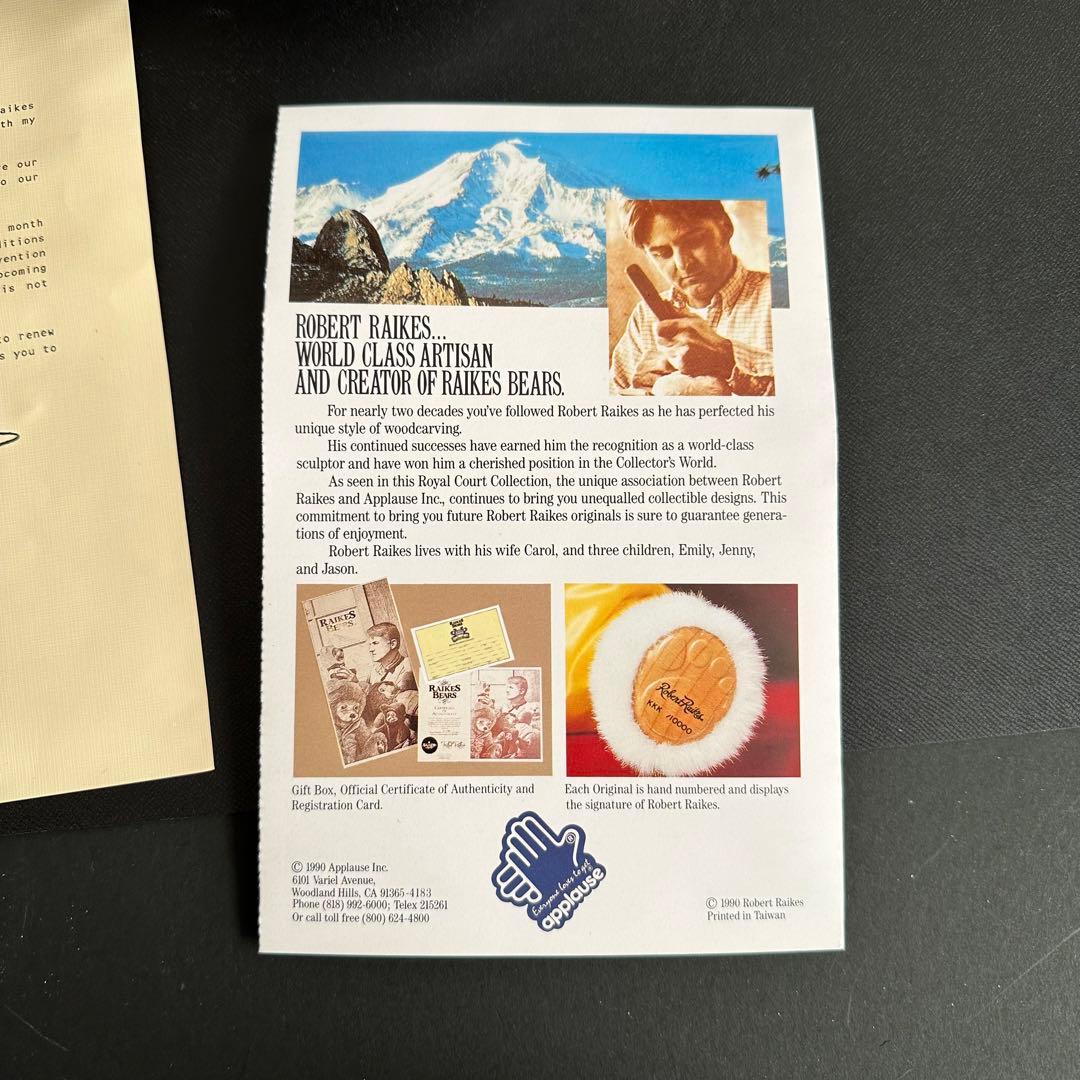 テディベア　Robert raikes bears 海外作家　レイクスベア