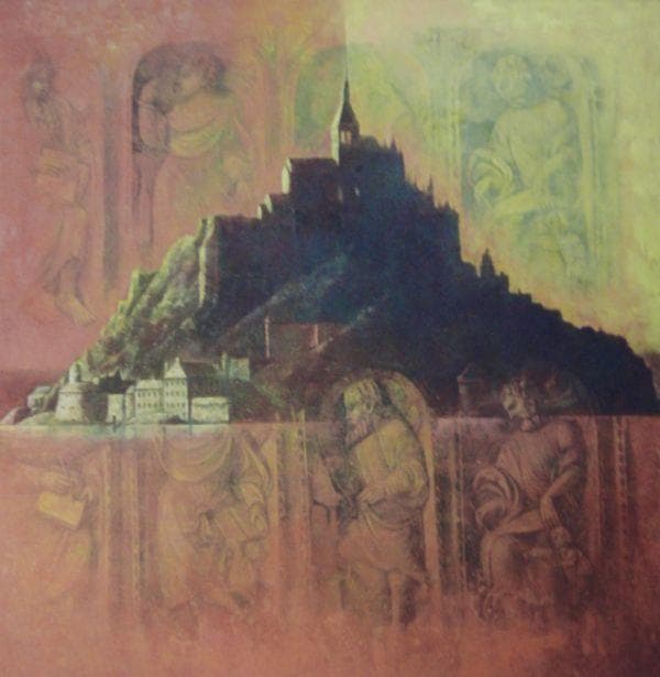 荒木尚、【モン・サンミッシェル】、希少な額装用画集より