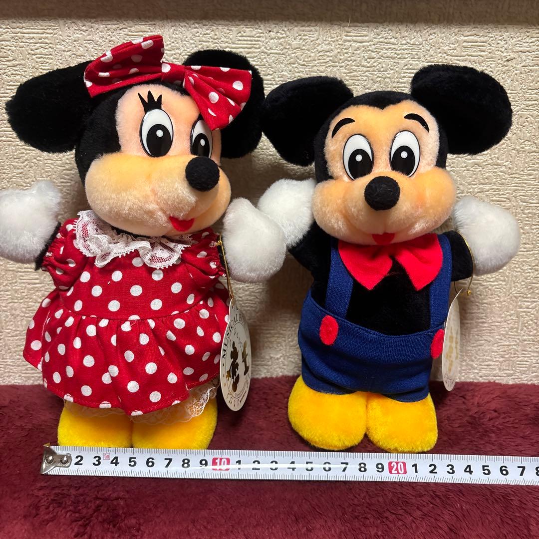 サンキョーオルゴール　ディズニー　ミッキー　ミニー　　　首振り　レトロ