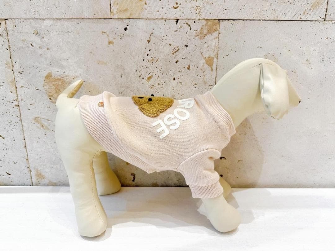 DENIM ROSE ビッグワッペンパステルトレーナー