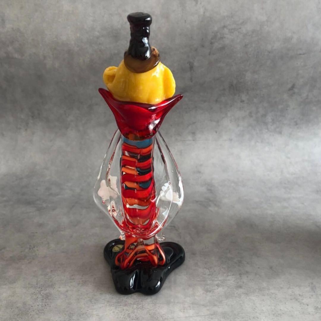 ムラーノガラス ピエロ 人形 ベネチアンガラス　MURANO イタリア製