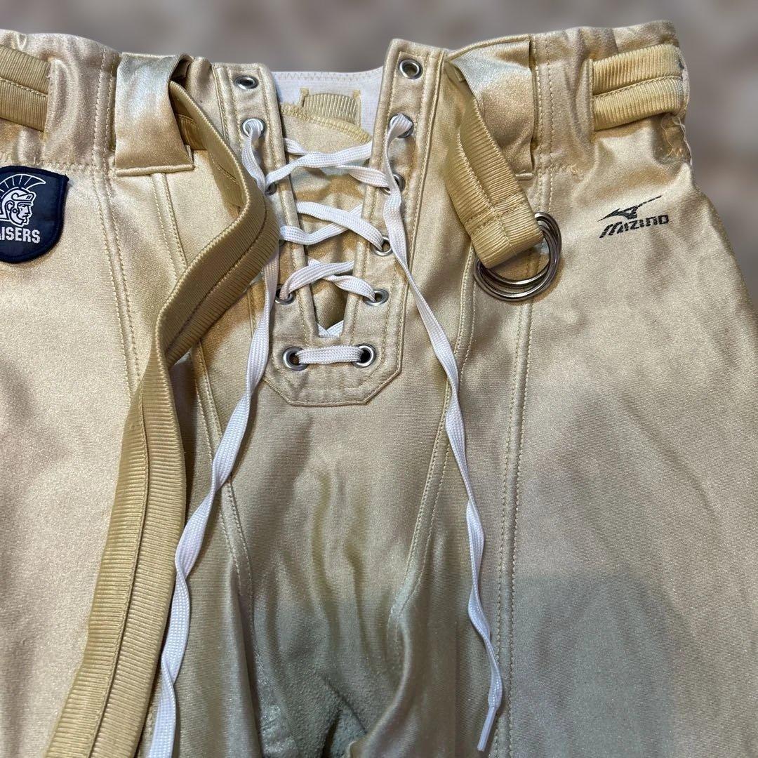 Mizuno Kaisers アメリカンフットボールパンツ ゴールド　Lサイズ
