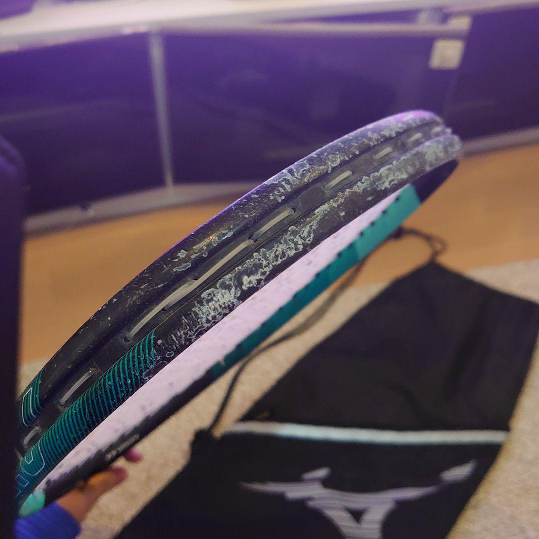 初心者におすすめMIZUNO＋YONEXソフトテニスラケット2本セットボール付き