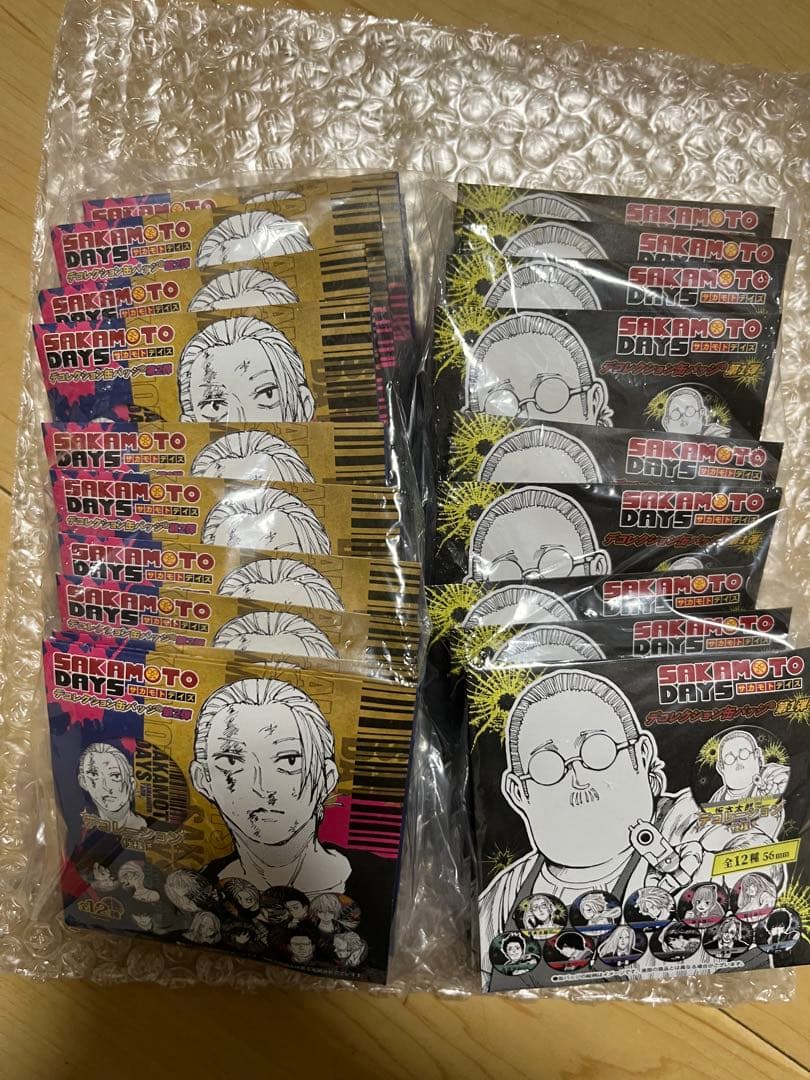 新品未開封　サカモトデイズ　デコレクション缶バッジ　第1弾　第2弾　24個セット