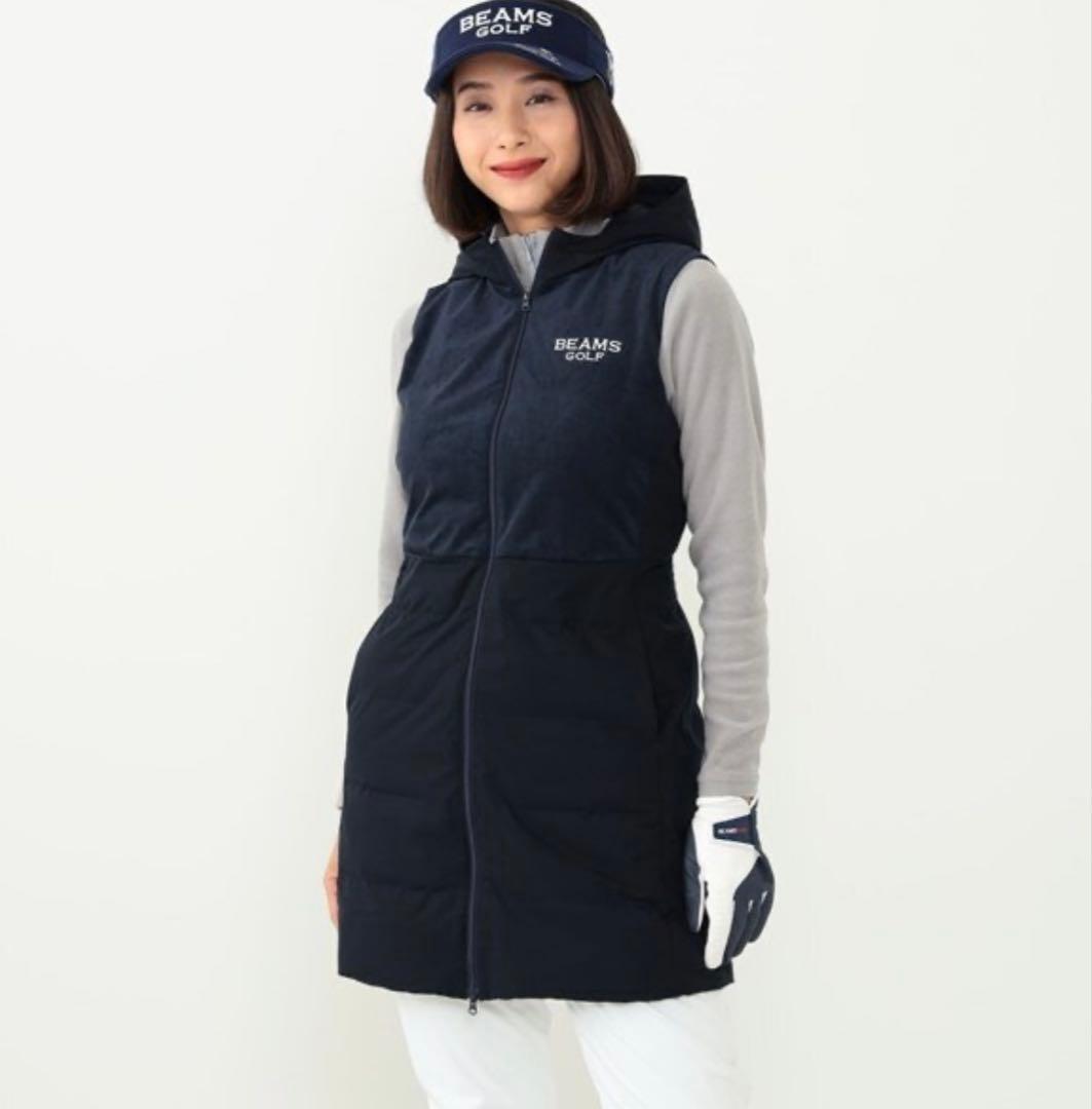 BEAMS GOLF ビームスゴルフスエードライク パデット ワンピース