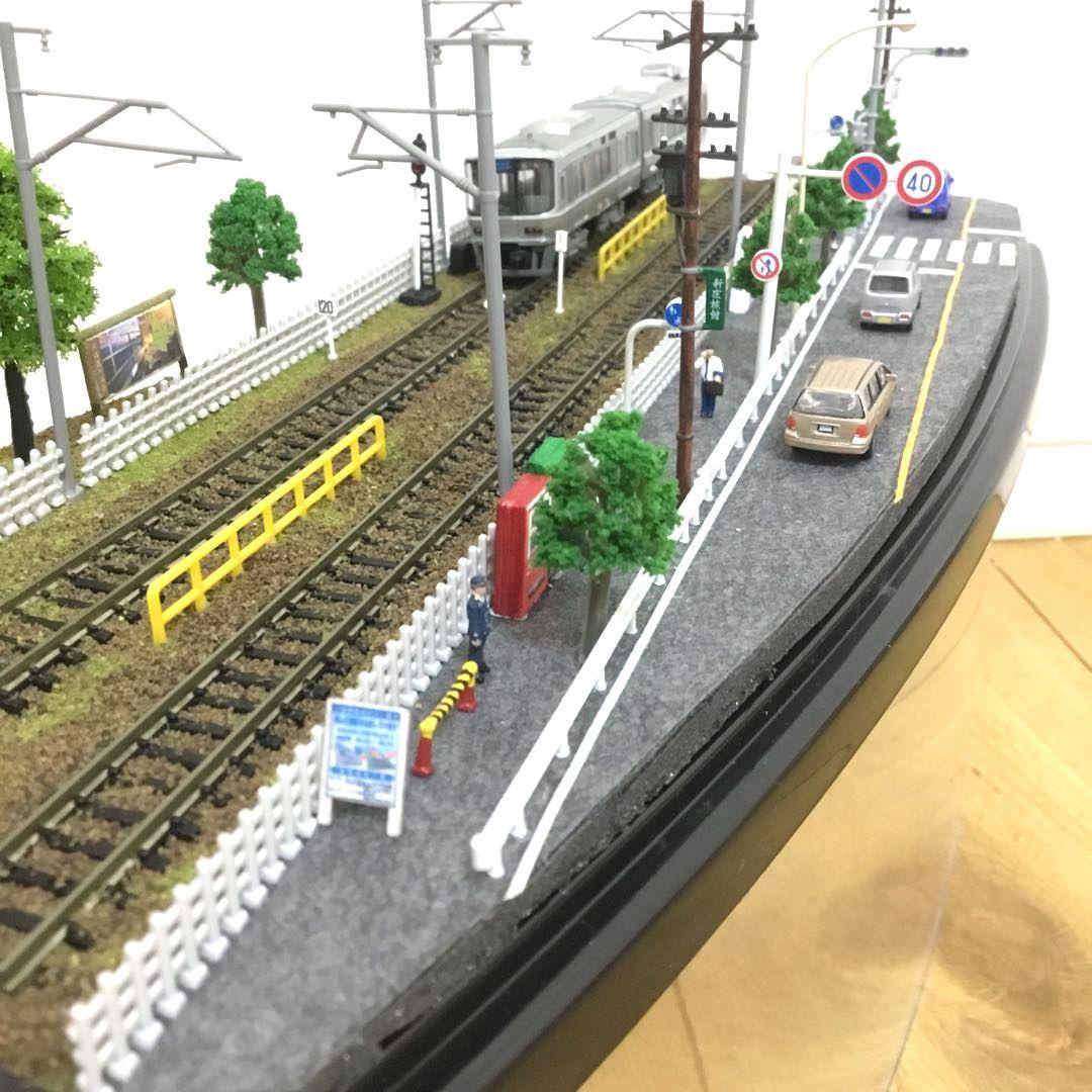 【メルカリ便で発送❗】大ジオラマ　線路と並走（複線ver） ハンドメイドジオラマ
