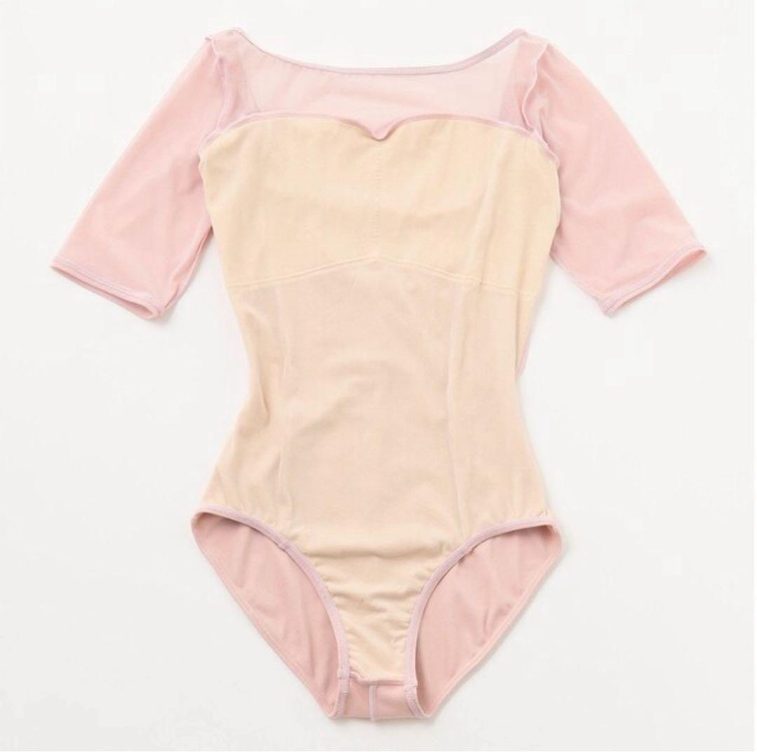 チャコット　五分袖レオタード★ヨーロピアンpink ★美品