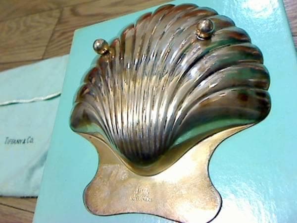 TIFFANY&Co. MAKERS ティファニー 純銀925 貝型 トレー 脚