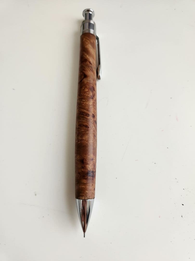 工房楔 ペンシル楔 花梨瘤 シャーペン 木軸