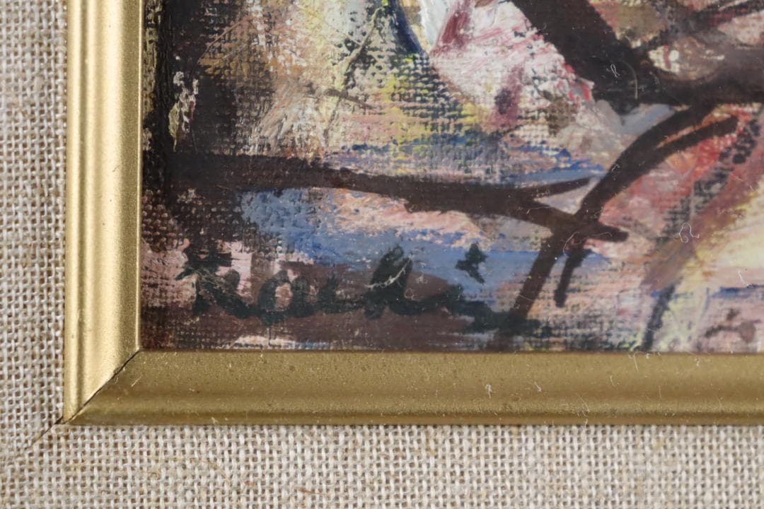 真作保証 奈知安太郎 「座る裸婦」 油彩SM号 独立美術協会 自由美術家協会