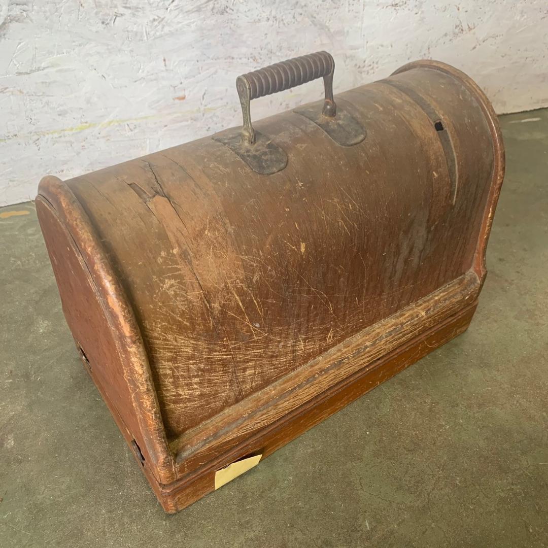 シンガー アンティークミシン 手回しミシン 希少品 ケース付 現状品 N0236