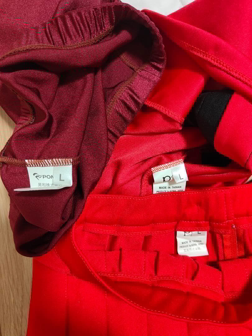 ゆあん　チアリーディング衣装セット 赤黒