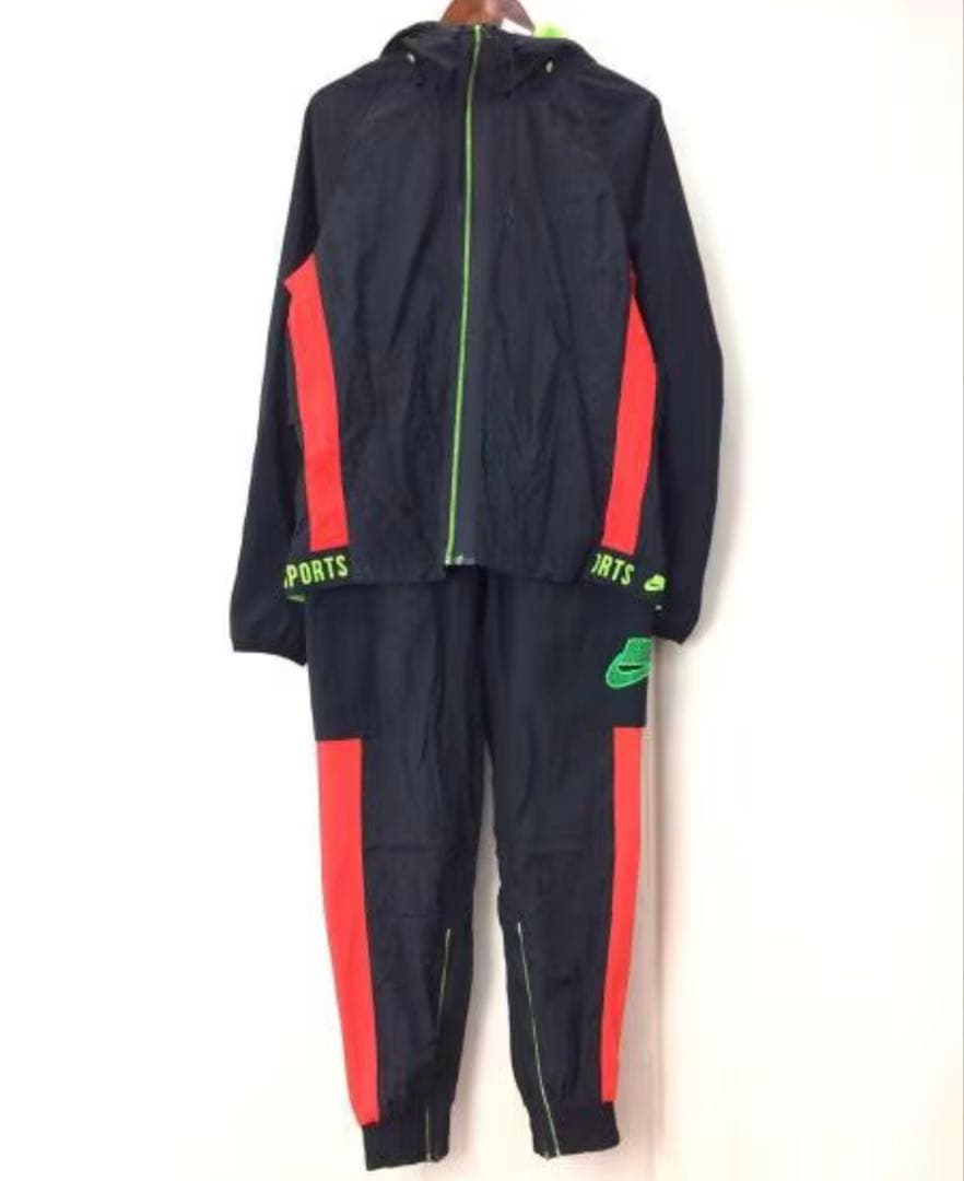 極美品 Nike ジャージ上下セット ブラック/ネオン
