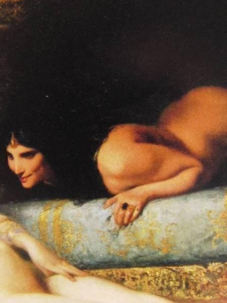 コルモン・フェルナン、後宮の嫉妬、希少な画集より、新品高級額装付