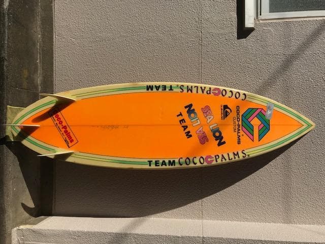80's ショートボード レアサーフボード COCO PALMS 希少品