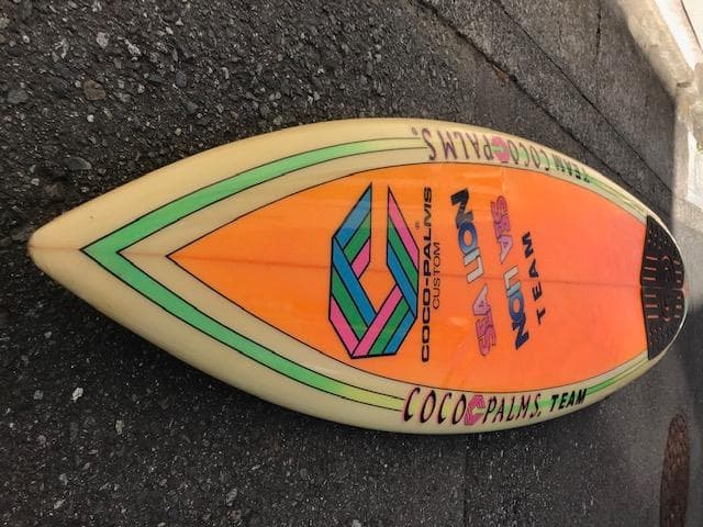 80's ショートボード レアサーフボード COCO PALMS 希少品