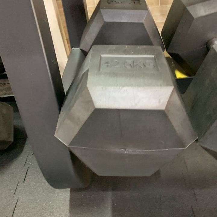 ラバーヘックス  ダンベル 12.5kg 〜20kg  ４セット