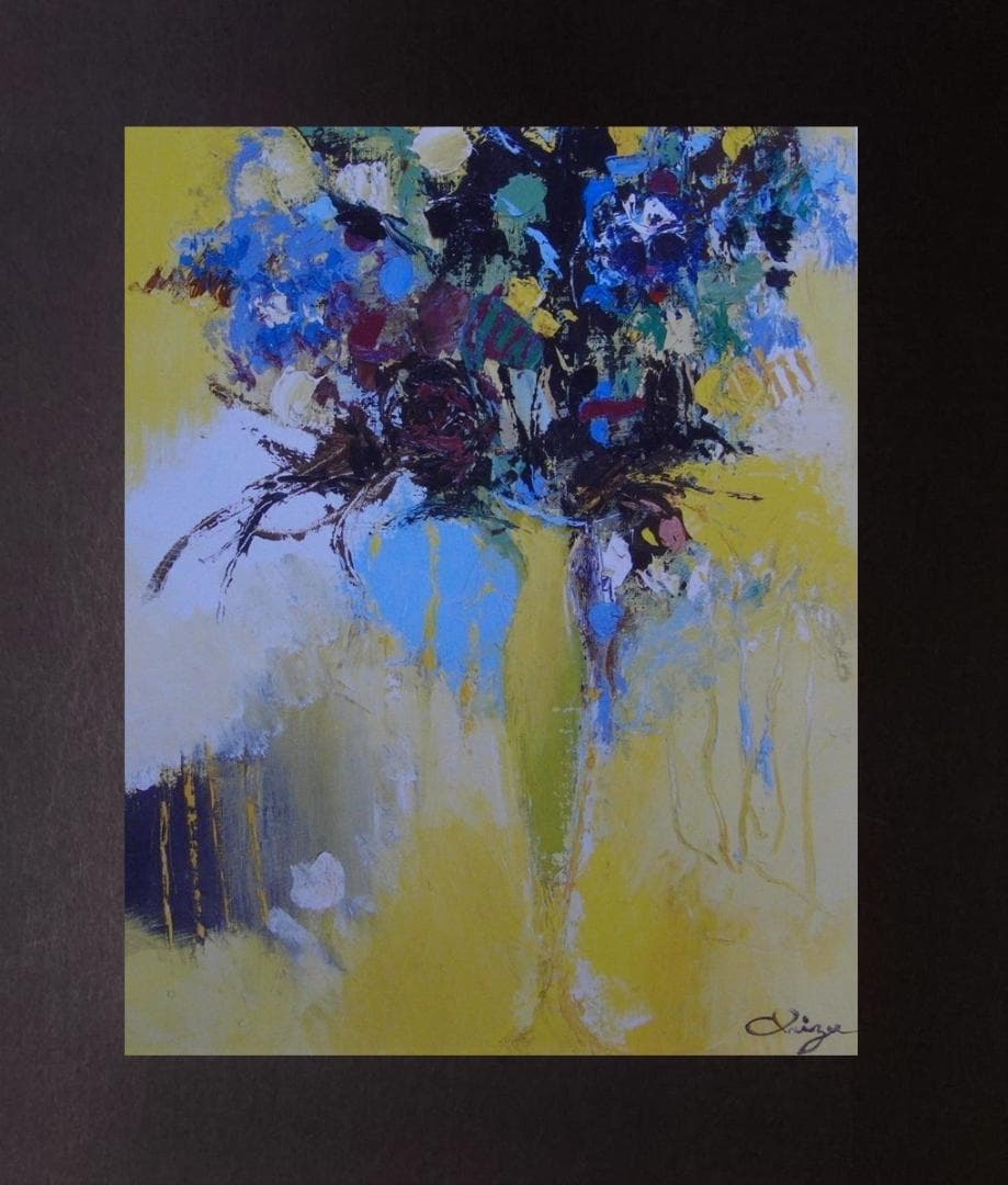 板垣千鶴子、【夢の続き】、希少な額装用画集より、厳選、新品額装、マット額装付