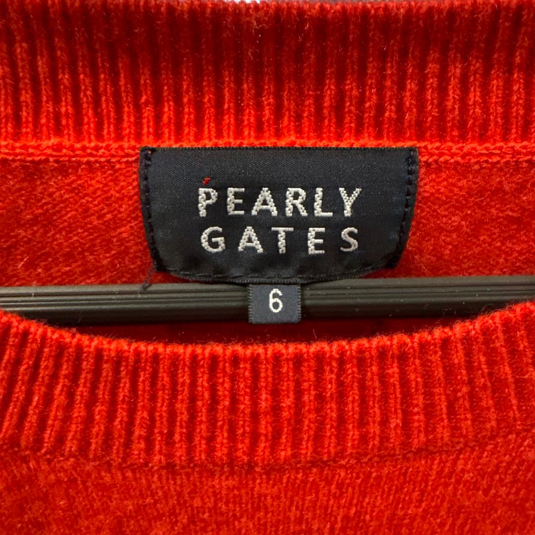 【美品】パーリーゲイツ カシミヤ100% 赤 セーター