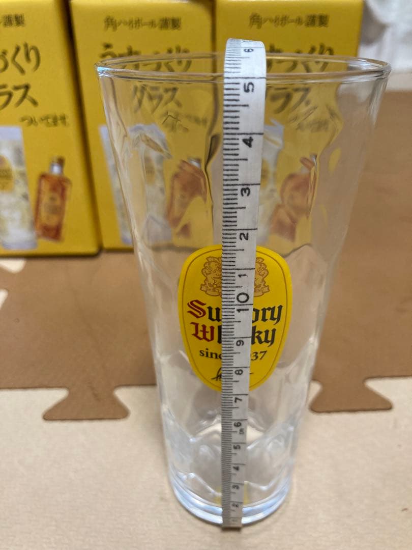 SUNTORY サントリー角瓶　700ml 12本　&うすづくりグラスセット
