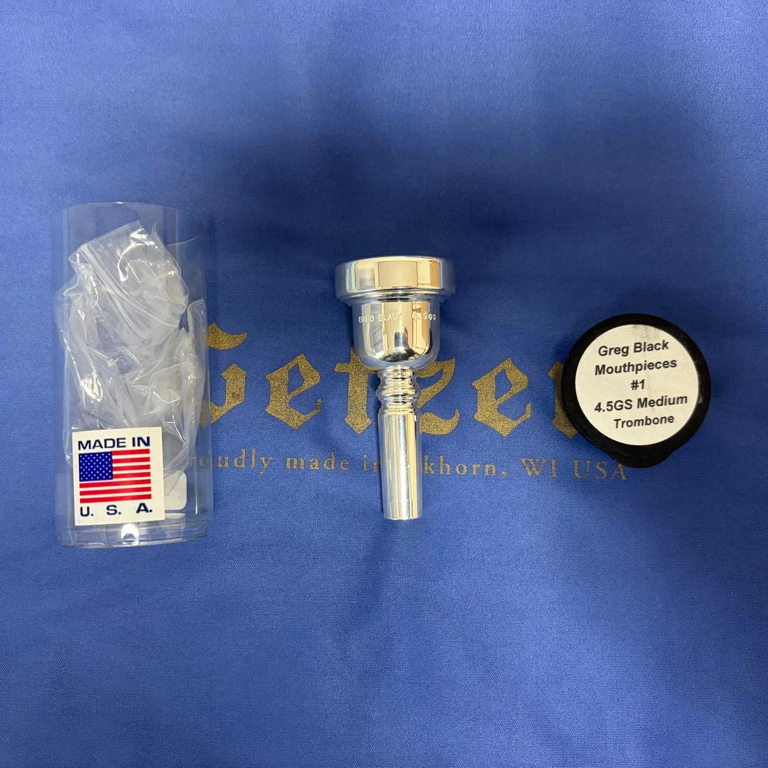 Greg black 4.5GS #1 Mトロンボーン マウスピース