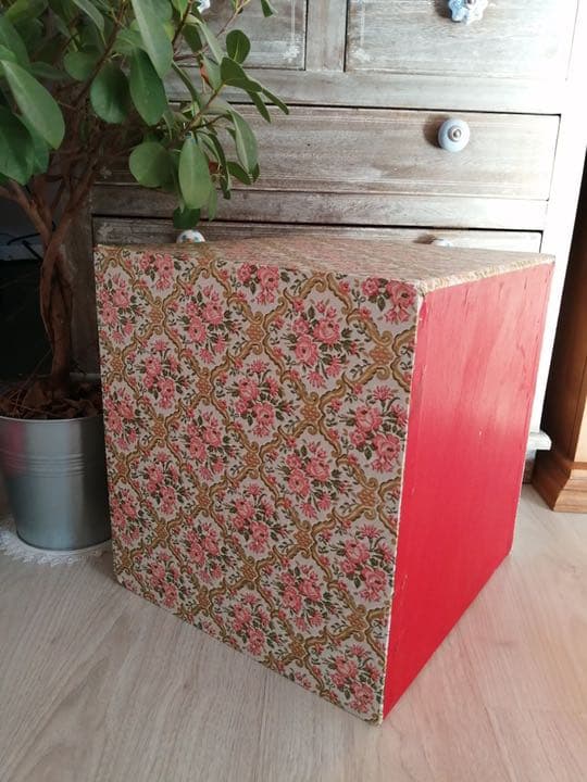 薔薇柄のヴィンテージ引き出し　フランスヴィンテージ