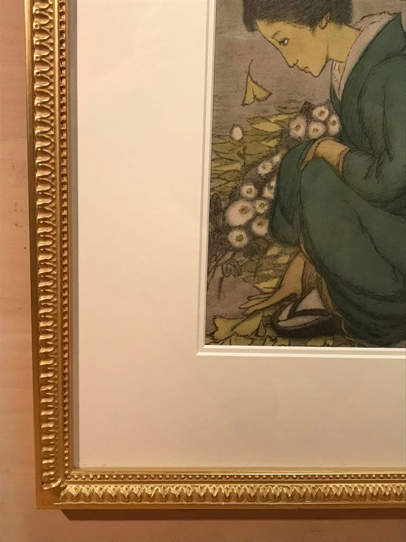 竹久夢二　「庭の千草」　リトグラフ　セノオ楽譜表紙絵