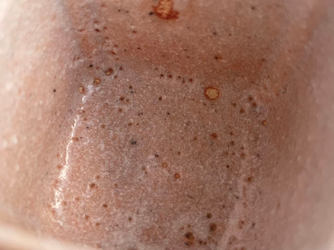 陶芸家　滝川恵美子　志野　四方猪口　ぐい呑　酒器　志野焼　美濃　共箱