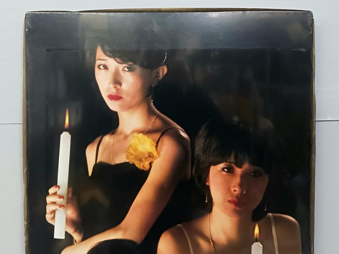 昭和レトロ！当時物『キャンディーズ』特大 木製 ポスターパネル 90×60cm