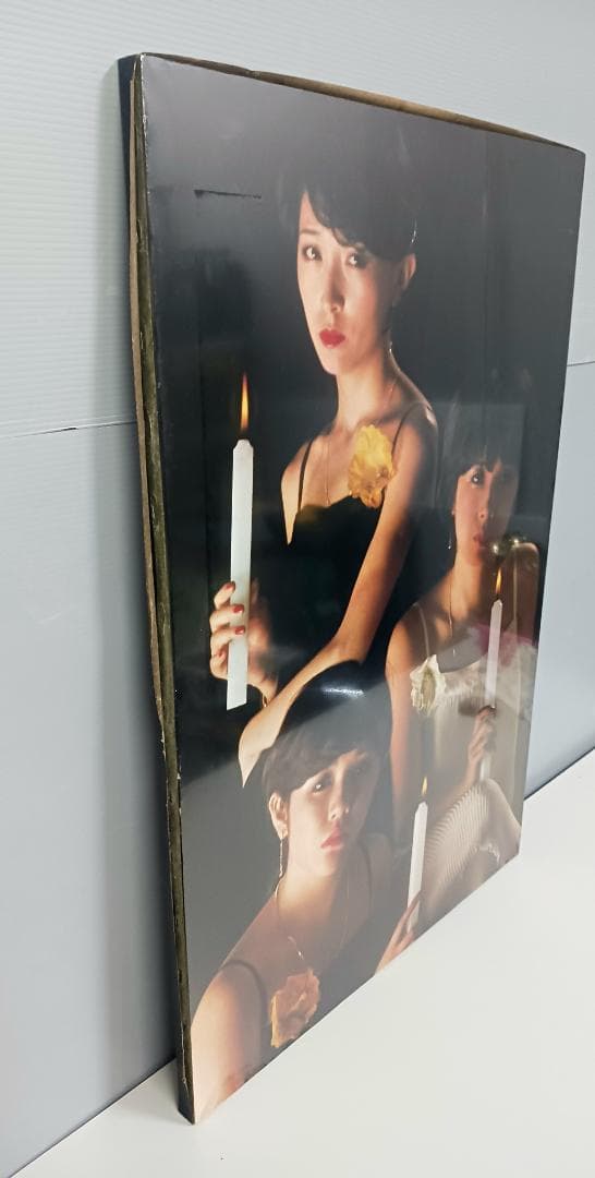 昭和レトロ！当時物『キャンディーズ』特大 木製 ポスターパネル 90×60cm