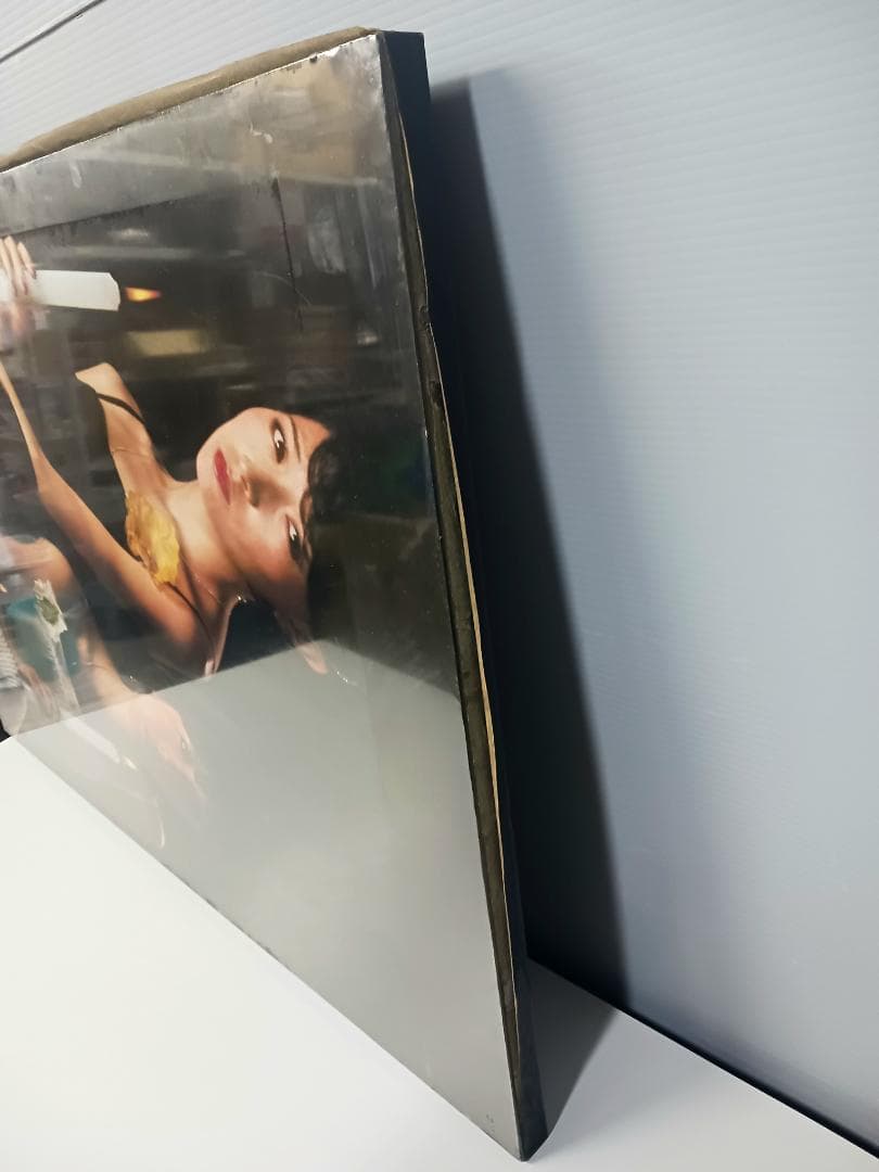 昭和レトロ！当時物『キャンディーズ』特大 木製 ポスターパネル 90×60cm