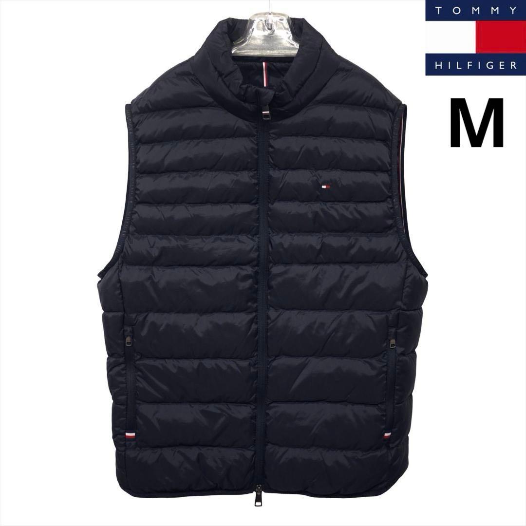 新品 トミーヒルフィガー THPROTECT 軽量 耐水 中綿 ベスト M 紺