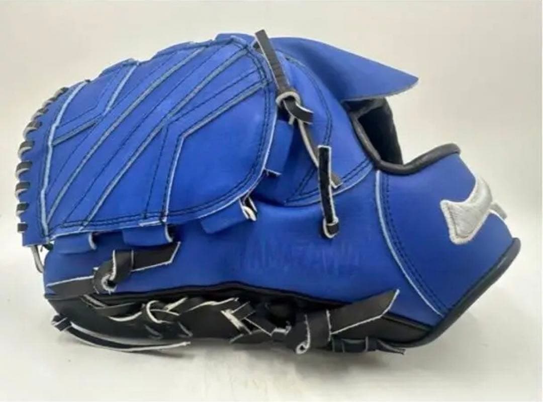 青色 軟式グローブ 左投げ用 山本由伸風