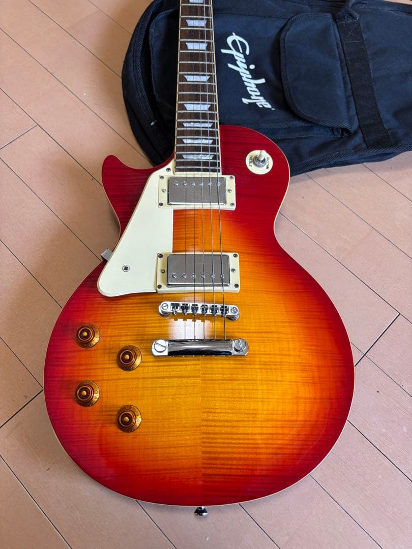 レフティ！Epiphone Les Paul STANDARD 専用ケース付き