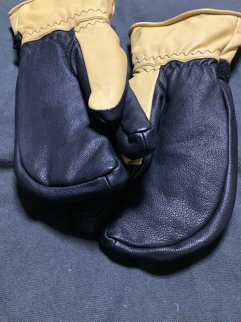 HESTRA 3-Finger Full Leather サイズ:8 未使用