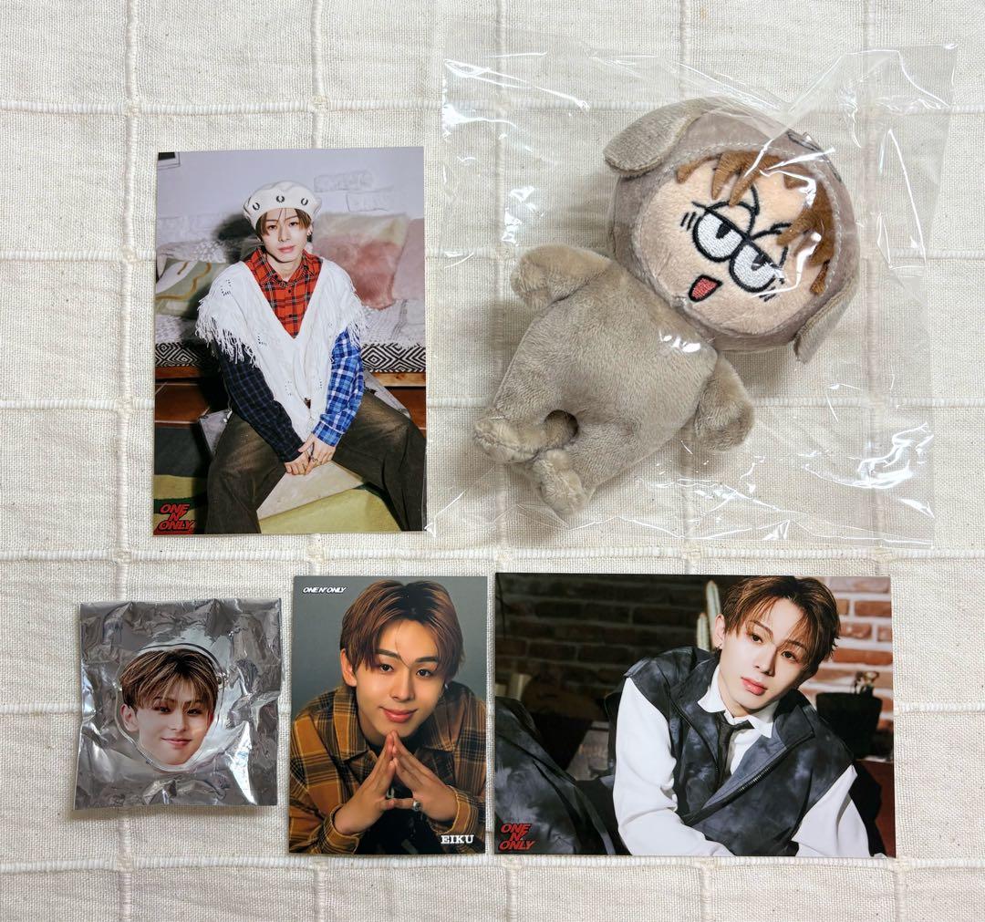 ONE N' ONLY EIKU ぬいぐるみ 生写真 アクリルクリップ セット