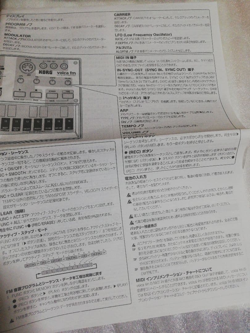 KORG volca fm ( 本体のみ )