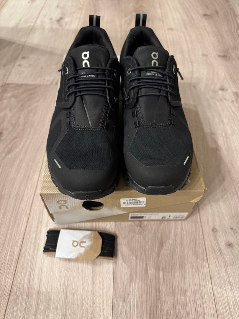 On Cloud 5 Waterproof ブラック Men 26cm