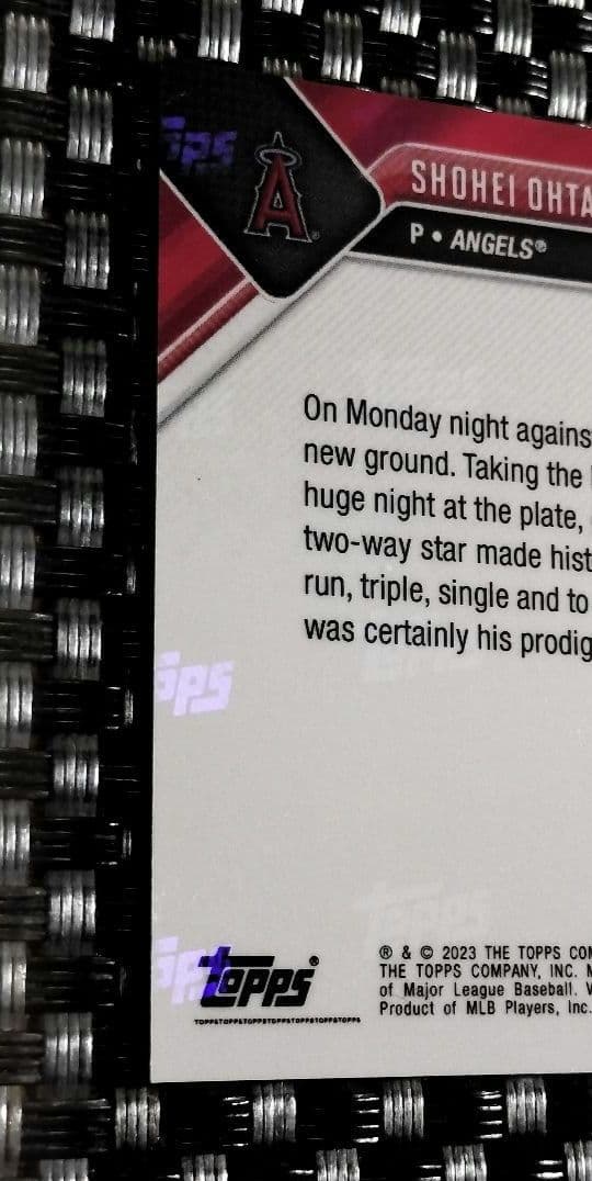 限定49枚 ブルーパラレル☆大谷翔平　Topps カード　シリアルナンバー