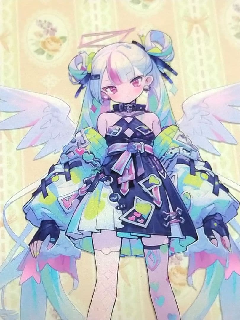 廃盤品✩J672＃羽翼彩虹(PET)y2k切り売り海外人物女の子AIマステ