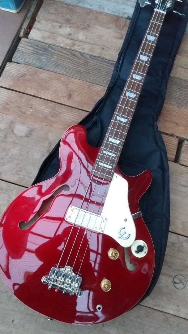 Epiphone Jack Casady Signature レッド ケース付