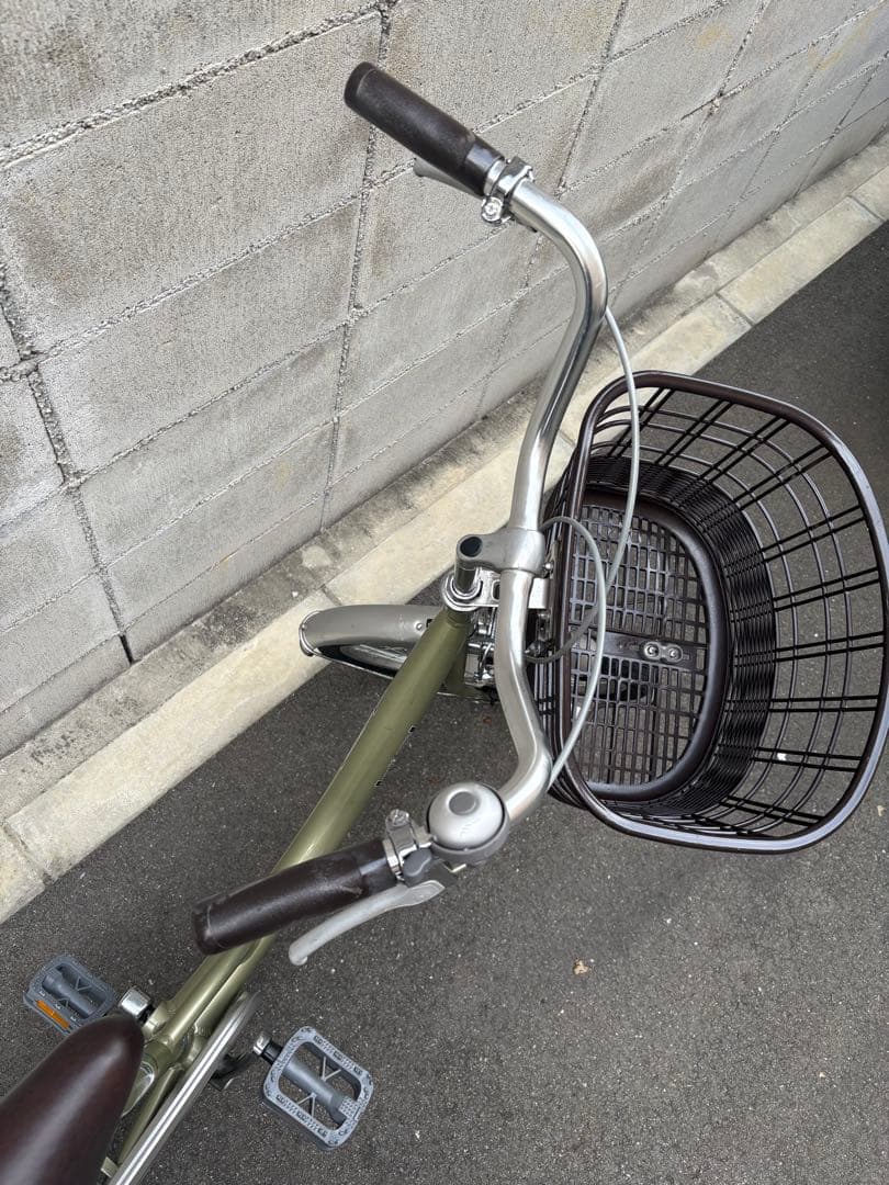 <美品>20インチ　アルミ自転車　グリーン系