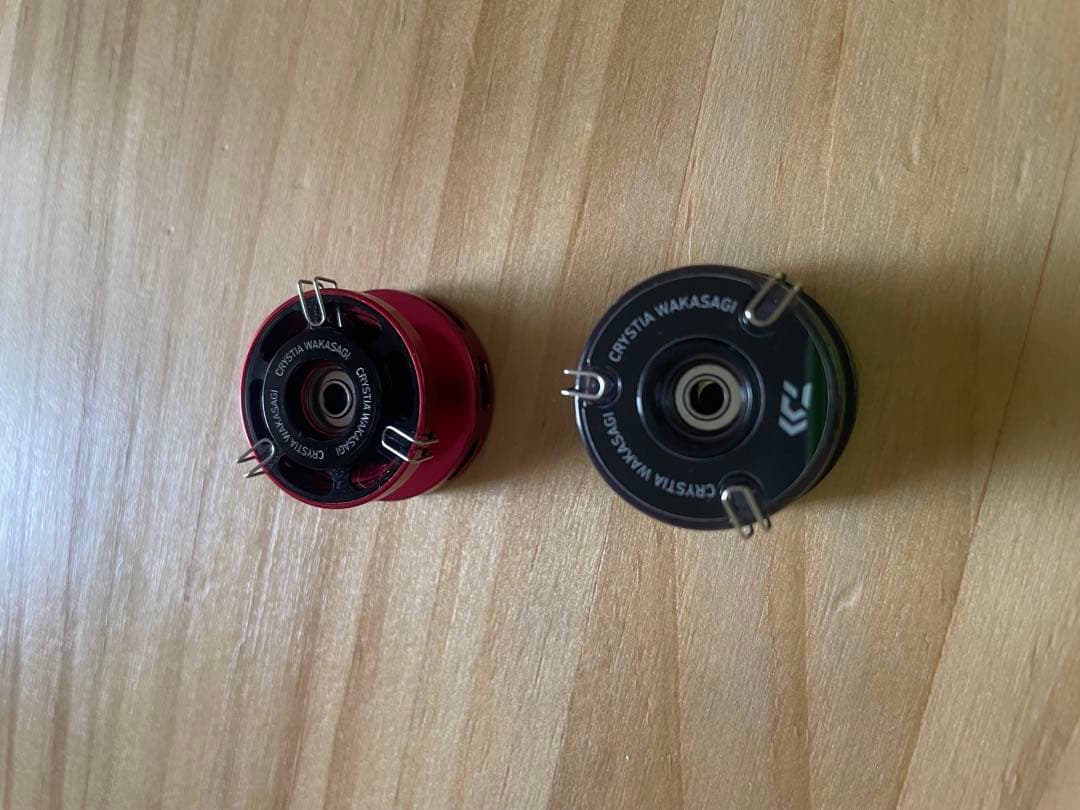 アルミスプール クリスティアAIR ワカサギ ブルー/ブラック 2個セット