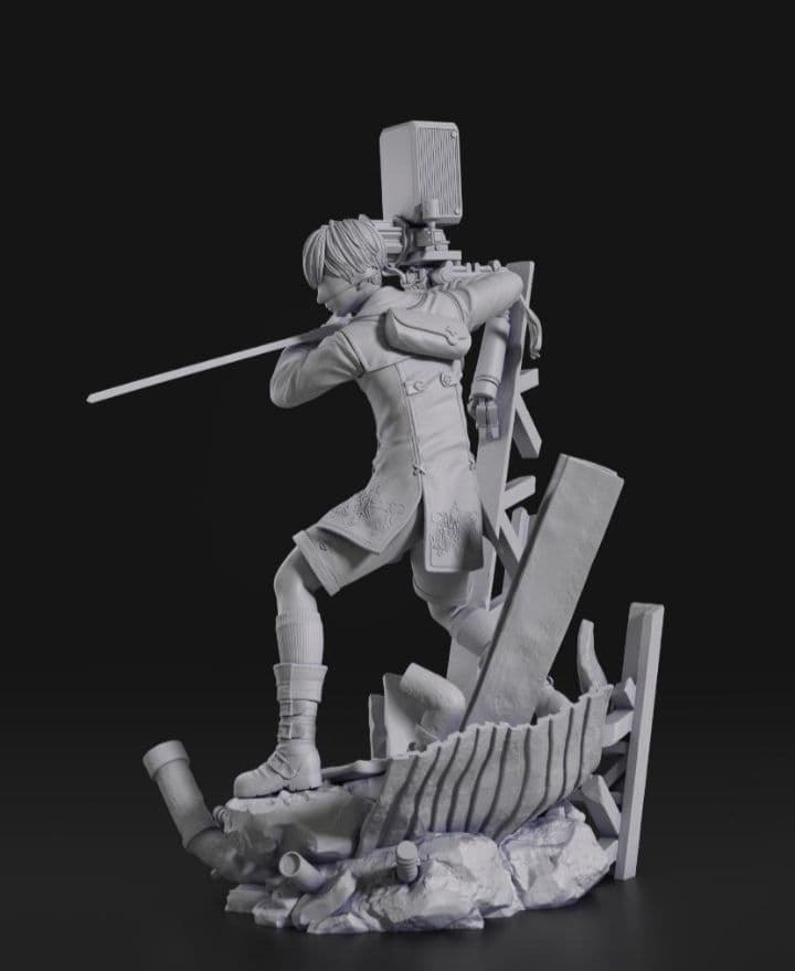 9S　1/10　未塗装未組立　ニーアオートマタ　フィギュア　ガレージキット