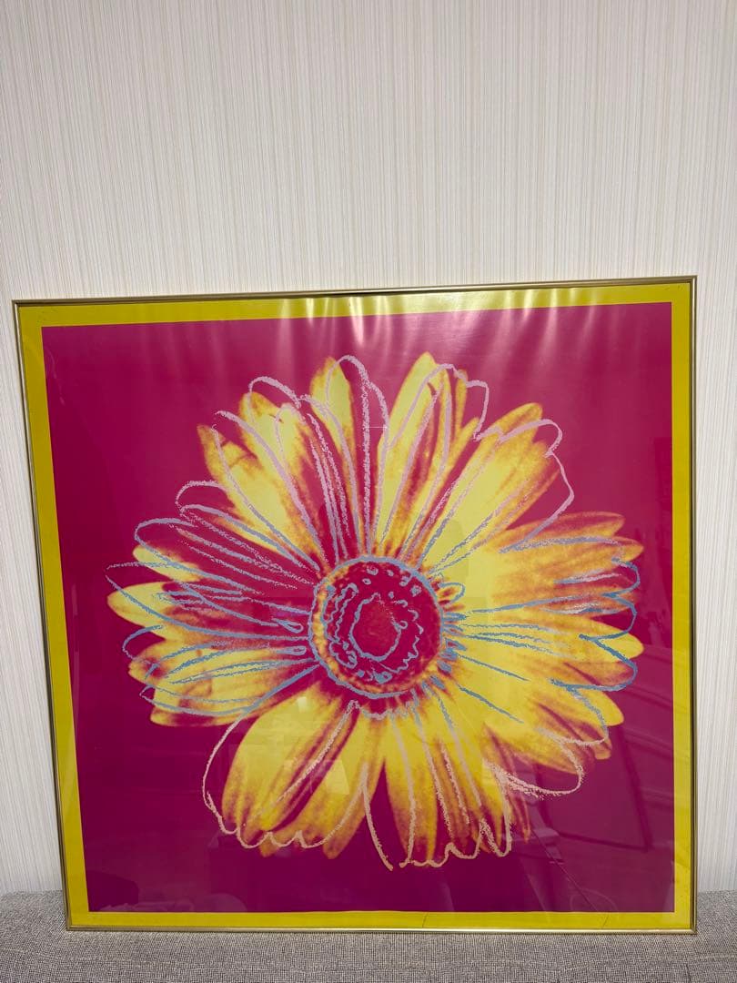 花のイラスト アート作品 90cm✖️90cm