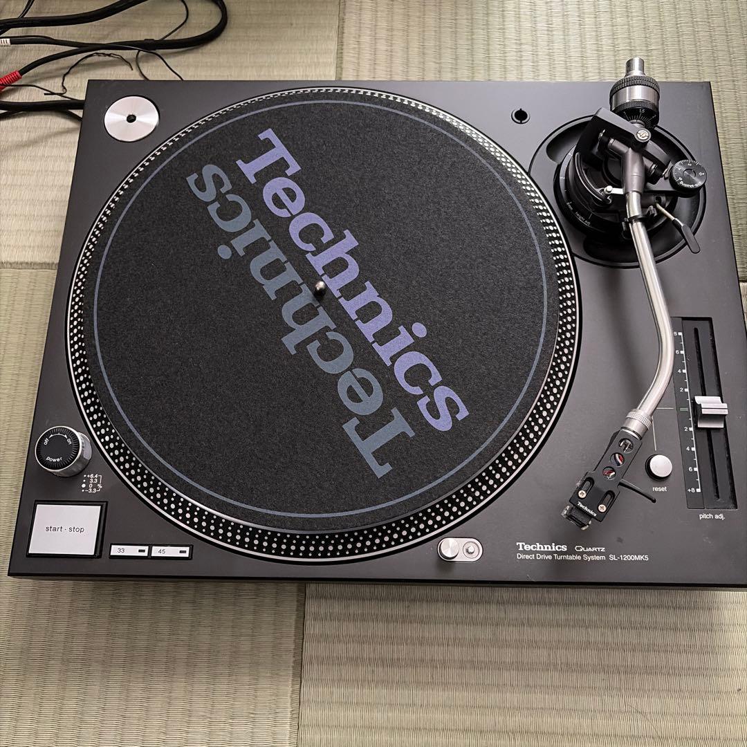 Technics SL-1200MK5テクニクス　ターンテーブル　 DJ機材　黒