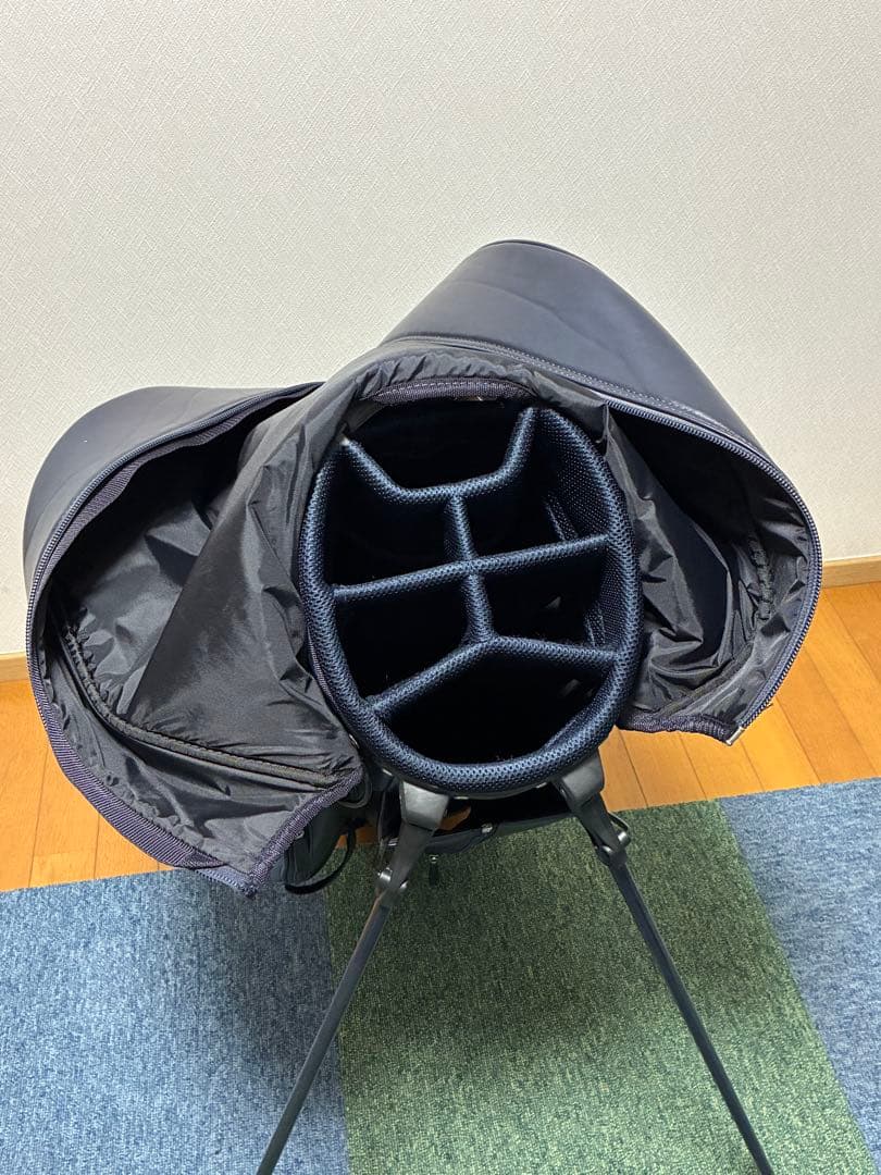 ＜モモシン＞【パーリーゲイツ】 スタンド式キャディバッグ ネイビー