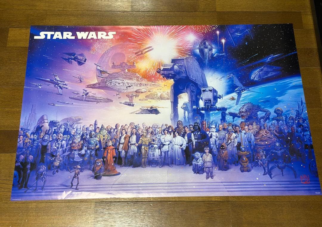 STARWARS スターウォーズ オリジナル プリクエル 全員勢揃い ポスター